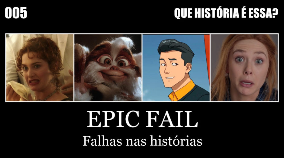 4 miniaturas de histórias com falhas: Titanic, Gremlins, Invencível e Wandavision